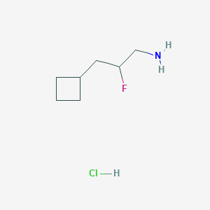 molecular formula C7H15ClFN B1435837 3-环丁基-2-氟丙烷-1-胺盐酸盐 CAS No. 2098111-25-0