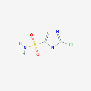 molecular formula C4H6ClN3O2S B1435840 2-Chloro-1-methyl-1H-imidazole-5-sulfonamide CAS No. 1882441-17-9