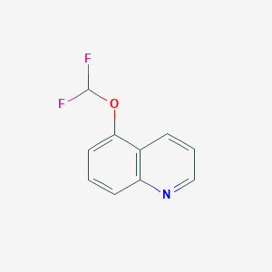molecular formula C10H7F2NO B1435849 5-(Difluoromethoxy)quinoline CAS No. 1261813-77-7
