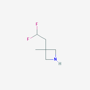 molecular formula C6H11F2N B1435850 3-(2,2-Difluoroethyl)-3-methylazetidine CAS No. 1909316-12-6