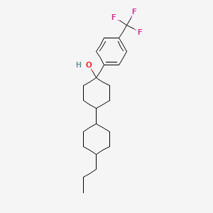 4-(4-Propylcyclohexyl)-1-[4-(trifluoromethyl)phenyl]cyclohexan-1-ol