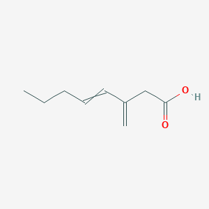 molecular formula C9H14O2 B14358778 3-Methylideneoct-4-enoic acid CAS No. 90252-87-2