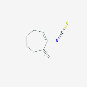 molecular formula C9H11NS B14358807 1-Isothiocyanato-7-methylidenecyclohept-1-ene CAS No. 92639-91-3