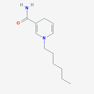 3-Pyridinecarboxamide, 1-hexyl-1,4-dihydro-