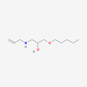 molecular formula C11H23NO2 B14358862 1-(Pentyloxy)-3-[(prop-2-en-1-yl)amino]propan-2-ol CAS No. 90499-27-7