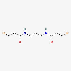 molecular formula C9H16Br2N2O2 B14358881 3-bromo-N-[3-(3-bromopropanoylamino)propyl]propanamide CAS No. 90436-03-6