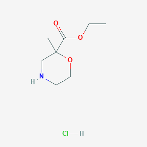 molecular formula C8H16ClNO3 B1435889 2-甲基吗啉-2-甲酸乙酯盐酸盐 CAS No. 2060062-09-9