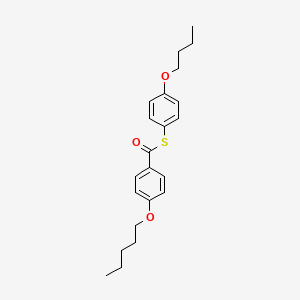 S-(4-Butoxyphenyl) 4-(pentyloxy)benzene-1-carbothioate