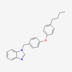 1-{[4-(4-Butylphenoxy)phenyl]methyl}-1H-benzimidazole