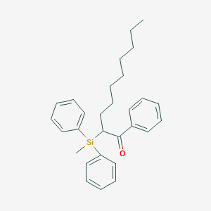 2-[Methyl(diphenyl)silyl]-1-phenyldecan-1-one