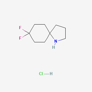 molecular formula C9H16ClF2N B1435893 8,8-Difluoro-1-azaspiro[4.5]decane hydrochloride CAS No. 2098126-02-2