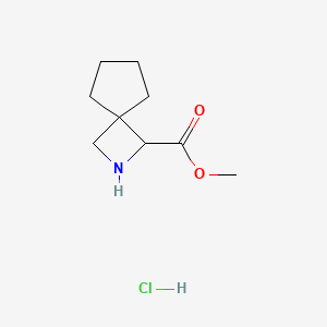 molecular formula C9H16ClNO2 B1435895 盐酸甲基 2-氮杂螺[3.4]辛烷-1-羧酸酯 CAS No. 2031258-52-1