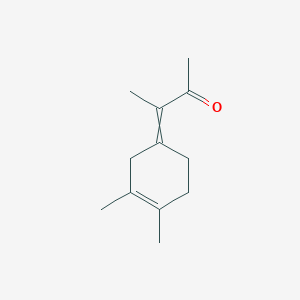 molecular formula C12H18O B14358961 3-(3,4-Dimethylcyclohex-3-en-1-ylidene)butan-2-one CAS No. 90213-58-4