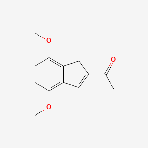 molecular formula C13H14O3 B14358988 1-(4,7-Dimethoxy-1H-inden-2-yl)ethan-1-one CAS No. 90269-89-9