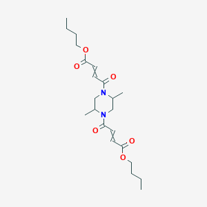 Butyl 4-[4-(4-butoxy-4-oxobut-2-enoyl)-2,5-dimethylpiperazin-1-yl]-4-oxobut-2-enoate