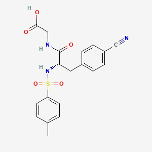 4-Cyano-N-(4-methylbenzene-1-sulfonyl)-L-phenylalanylglycine