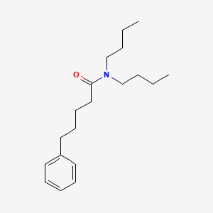 molecular formula C19H31NO B14359083 N,N-Dibutyl-5-phenylpentanamide CAS No. 91424-80-5