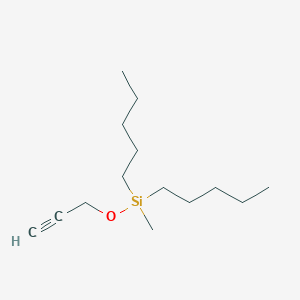 Methyl(dipentyl)[(prop-2-yn-1-yl)oxy]silane