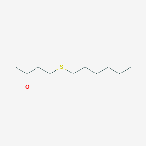 molecular formula C10H20OS B14359210 4-(Hexylsulfanyl)butan-2-one CAS No. 93072-53-8