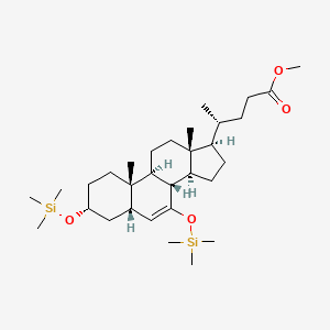 (R)-methyl 4-((3R,5S,8S,9S,10S,13R,14S,17R)-10,13-dimethyl-3,7-bis((trimethylsilyl)oxy)-2,3,4,5,8,9,10,11,12,13,14,15,16,17-tetradecahydro-1H-cyclopenta[a]phenanthren-17-yl)pentanoate