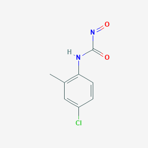 molecular formula C8H7ClN2O2 B14359256 N-(4-Chloro-2-methylphenyl)-N'-oxourea CAS No. 92085-20-6