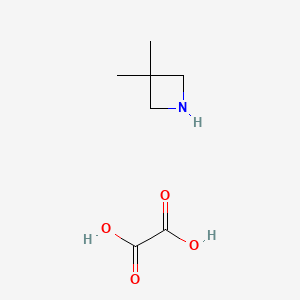 molecular formula C7H13NO4 B1435927 3,3-二甲基氮杂环丁烷草酸盐 CAS No. 2097924-40-6