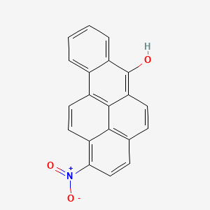 molecular formula C20H11NO3 B14359280 Benzo(a)pyren-6-ol, 1-nitro- CAS No. 92758-46-8