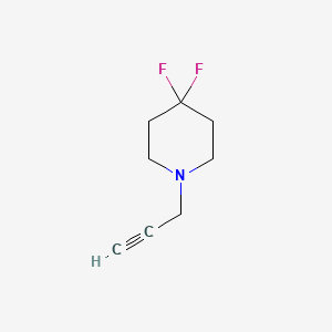 molecular formula C8H11F2N B1435929 4,4-二氟-1-(丙-2-炔-1-基)哌啶 CAS No. 1852654-99-9
