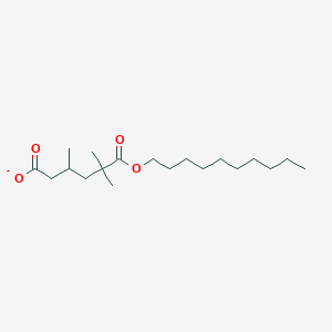 6-(Decyloxy)-3,5,5-trimethyl-6-oxohexanoate