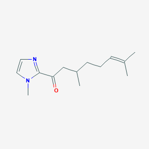 3,7-Dimethyl-1-(1-methyl-1H-imidazol-2-yl)oct-6-en-1-one