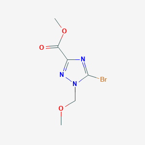 molecular formula C6H8BrN3O3 B1435932 甲基 5-溴-1-(甲氧基甲基)-1H-1,2,4-三唑-3-羧酸酯 CAS No. 2167105-20-4