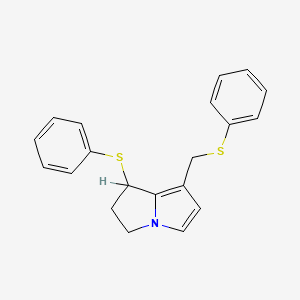 1-(phenylsulfanyl)-7-[(phenylsulfanyl)methyl]-2,3-dihydro-1H-pyrrolizine