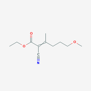 Ethyl 2-cyano-6-methoxy-3-methylhex-2-enoate