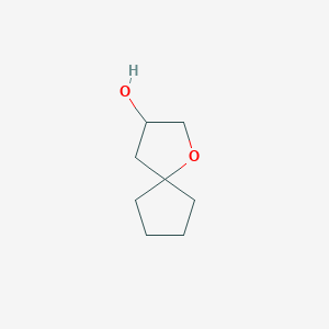 molecular formula C8H14O2 B1435939 1-氧杂螺[4.4]壬烷-3-醇 CAS No. 1331825-49-0