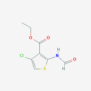 Ethyl 4-chloro-2-formamidothiophene-3-carboxylate