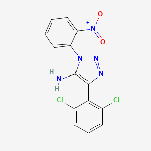 4-(2,6-Dichlorophenyl)-1-(2-nitrophenyl)-1H-1,2,3-triazol-5-amine