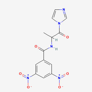 N-[1-(1H-Imidazol-1-yl)-1-oxopropan-2-yl]-3,5-dinitrobenzamide