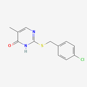 2-{[(4-Chlorophenyl)methyl]sulfanyl}-5-methylpyrimidin-4(3H)-one