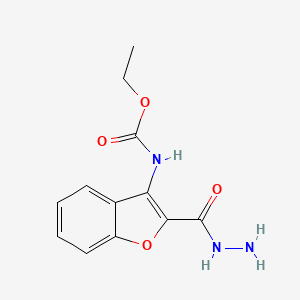 Ethyl [2-(hydrazinecarbonyl)-1-benzofuran-3-yl]carbamate