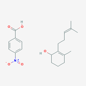 3-Methyl-2-(4-methylpent-3-enyl)cyclohex-2-en-1-ol;4-nitrobenzoic acid