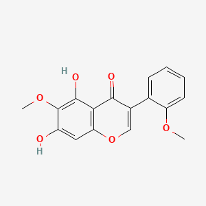 molecular formula C17H14O6 B14359478 5,7-Dihydroxy-2',6-dimethoxyisoflavone CAS No. 94285-21-9