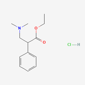 B1435948 Ethyl 3-(dimethylamino)-2-phenylpropanoate;hydrochloride CAS No. 24811-92-5