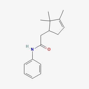 N-Phenyl-2-(2,2,3-trimethylcyclopent-3-en-1-yl)acetamide