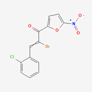 2-Bromo-3-(2-chlorophenyl)-1-(5-nitrofuran-2-yl)prop-2-en-1-one