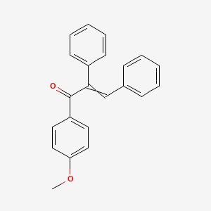 2-Propen-1-one, 1-(4-methoxyphenyl)-2,3-diphenyl-, (E)-