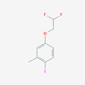 molecular formula C9H9F2IO B1435955 4-(2,2-二氟乙氧基)-1-碘-2-甲基苯 CAS No. 1863650-70-7