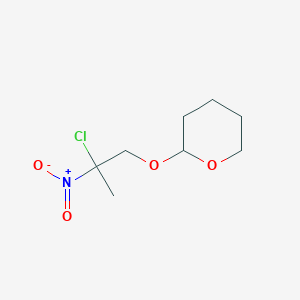molecular formula C8H14ClNO4 B143596 2-(2-氯-2-硝基丙氧基)四氢-2H-吡喃 CAS No. 86958-48-7
