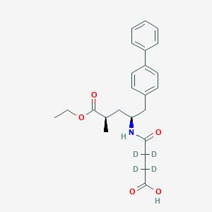 B1435972 (alphaR,gammaS)-gamma-[(3-carboxy-1-oxopropyl-2,2,3,3-d4)amino]-alpha-methyl-[1,1'-biphenyl]-4-pentanoicacid,alpha-ethylester CAS No. 1884269-07-1