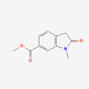 molecular formula C11H11NO3 B1435986 1-甲基-2-氧代-2,3-二氢-1H-吲哚-6-甲酸甲酯 CAS No. 1638764-31-4