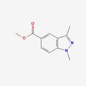 molecular formula C11H12N2O2 B1435988 1,3-二甲基-1H-吲唑-5-甲酸甲酯 CAS No. 1638769-00-2